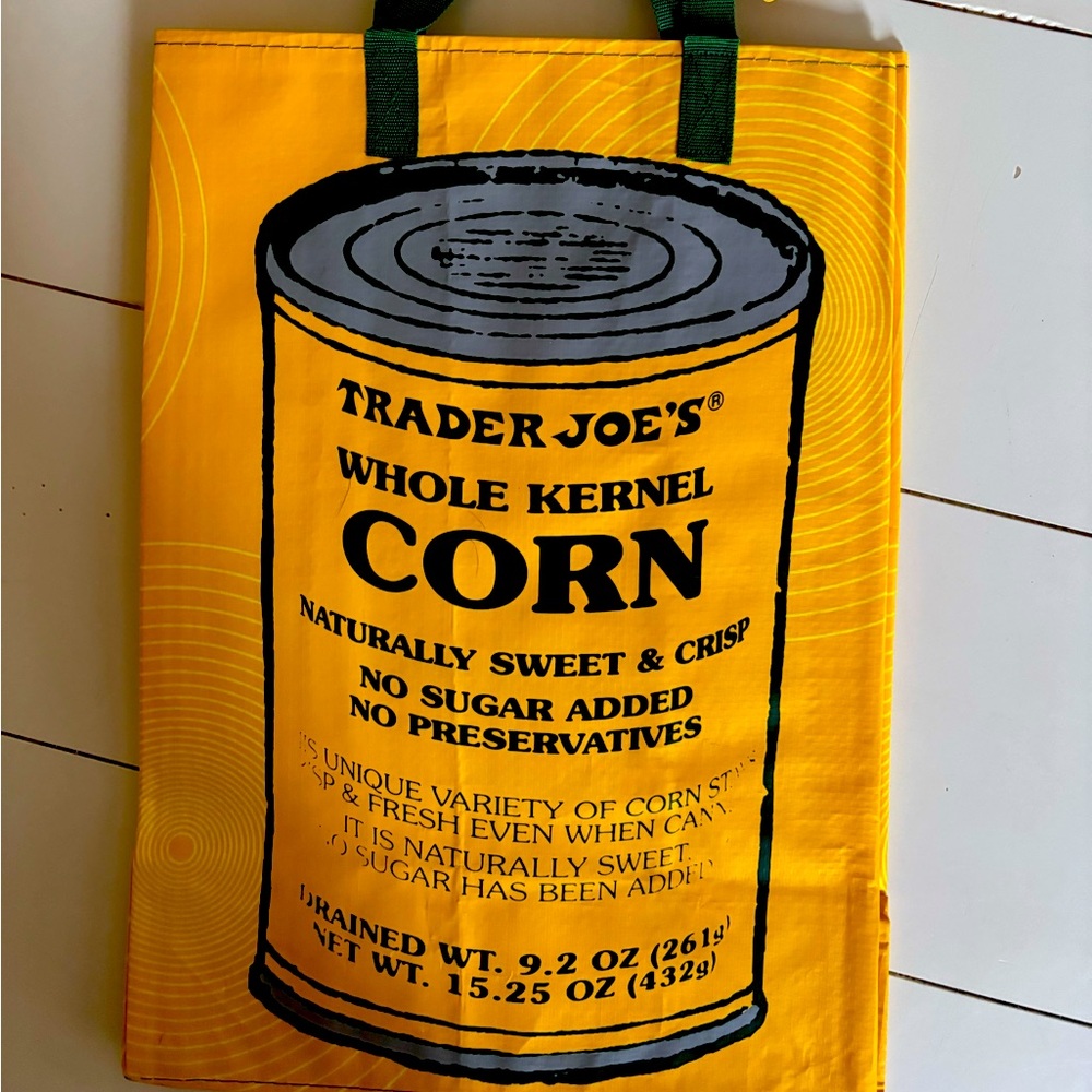 Rare Trader Joe's Corn Grocery Bag